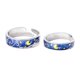thumbnail image 2 of Anillos,Regalos de joyería de anillos de pareja ajustables abiertos,Alianzas de compromiso de boda Anillos a juego, 2 of 8