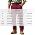 thumbnail image 4 of Mens Cargo Pants Sevevn Button Fly Elastic Side Waist Large Flap Pockets Straight Leg Relaxed Fit Cotton Woven Trousers for Casual Work Daily Wear, 4 of 9