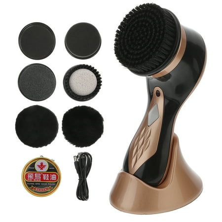 

Electric Shoe Polisher Shine Kit Leather Care Brush Clean Tool for Shoe Bag Sofa