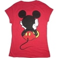 thumbnail image 2 of Disney Mickey Front and Back Junior Tee, Red, 2 of 4
