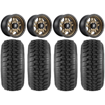 Fuel Anza Bronze 15 Wheels 32 Desert Series Tires Kawasaki Mule Pro FXT