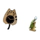 thumbnail image 5 of Reloj de pared decorativo con forma de gato, reloj de pared moderno de madera para colgar en la pared, estatua de , figura de escritorio, dis, 5 of 8