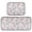 Flowers and Birds Pattern, variant on 2-Piece Kitchen Mat Set Non Slip Washable Floor Mats Decorative Rugs for Kitchen Sink Laundry Delicate Pastel Flowers Pattern