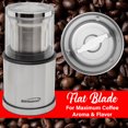 thumbnail image 2 of Brentwood 75-Gram Electric Stainless Steel Wet-and-Dry Coffee Bean, Herb, and Spice Grinder with 2 Removable Bowls, CG-162S , CG-162S, 2 of 5