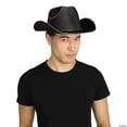 thumbnail image 1 of Fun World FW93707K Adult Light-Up Black Cowhand Hat Costume, 1 of 1
