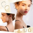 thumbnail image 6 of 1 Box 28Pcs 2 Color 24K Gold Plated Brass French Earring Hooks 925 Sterling Silver Leverback Ear Wires with Pinch Bail Clasp Earring Parts for Dangle Drop Earrings DIY Jewelry Making Craft, 6 of 7