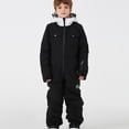 thumbnail image 2 of Rohuuque Kid's Snowsuits Boys Ski Suits Jackets Girls Waterproof Coats Jumpsuits Winter Snowboarding Outdoor 6 Years Black, 2 of 8