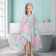 thumbnail image 6 of Pastel Princess Pattern Hooded Bath Towel，60"x35" for Ages 3 To 12 Kids, Quick Dry Lightweight Soft Microfiber Hood Beach Towel Cover Up for Kids, 6 of 7