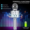 thumbnail image 6 of Qishi Voice Disguiser Karaoke Machine for Kids, Silver, 6 of 6
