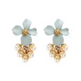 thumbnail image 2 of Pendientes de flores Fiudx Decorados Populares Coreanos Mujer, 2 of 7