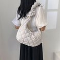 thumbnail image 3 of Bolso Tote Acolchado Hombro Acolchado Hobo Grande Acolchado para Mujer Caqui, 3 of 9