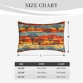 thumbnail image 4 of Rateoe Vibrant Autumn Forest Hues Pattern Pillow Covers with Invisible Zipper(Pillows are not Included) Standard Pillowcases-14"x20", 4 of 6