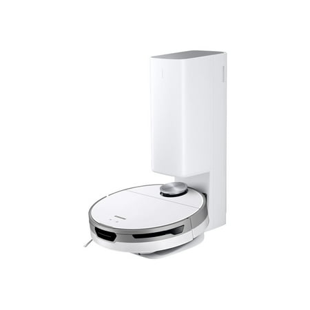 Samsung - Jet Bot+ Robot Vacuum with Clean Station - White
