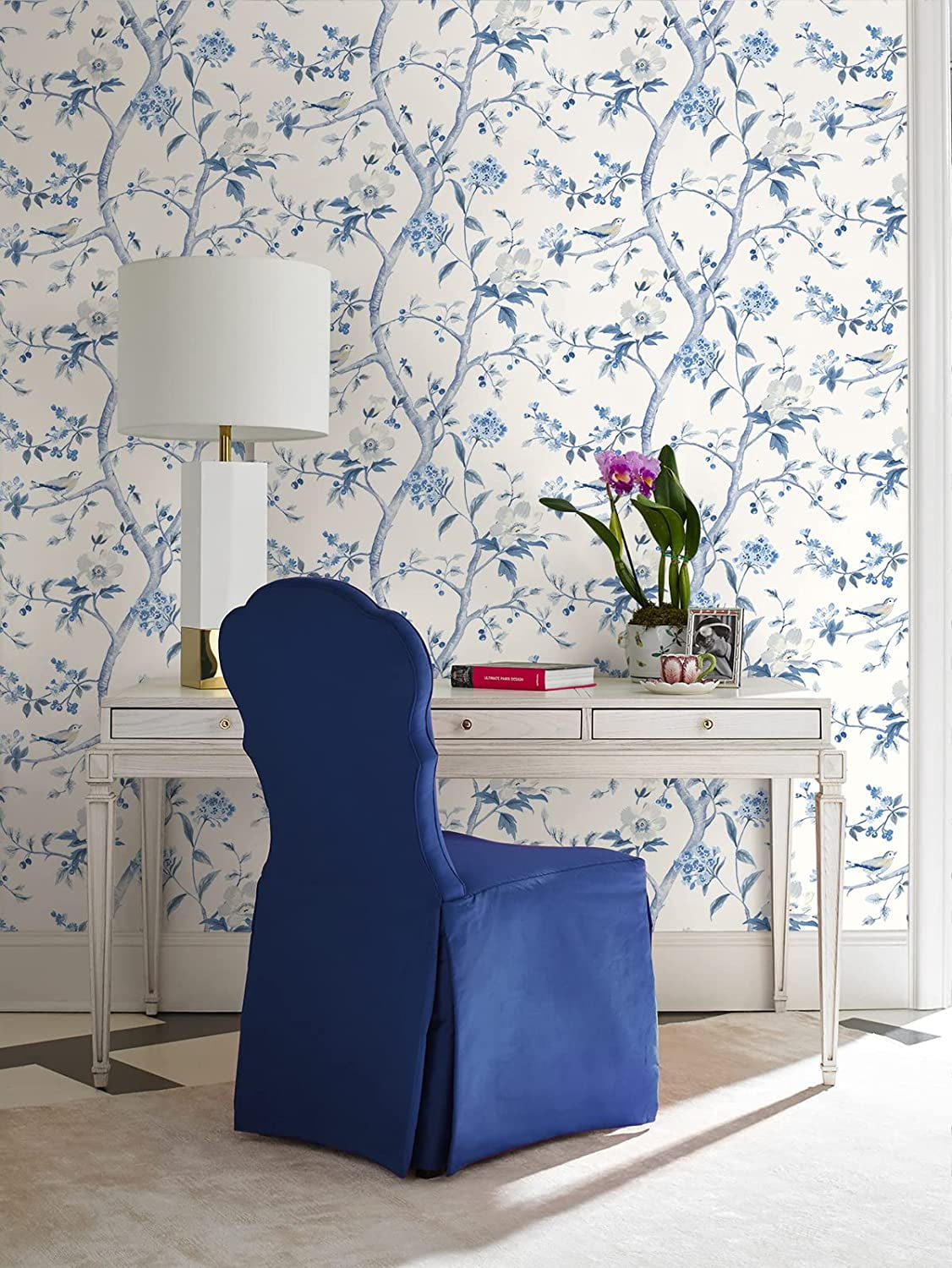 Lillian August Floral Trail Peel and Stick Wallpaper