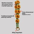 thumbnail image 4 of SIfdSeng Get it Fast Keychain Wristlet Keychain Weave Exquisite Keyring Holder Bracelet Lanyard Mobile Phone Lanyard Flower Chain Hand Woven High End Decoration, 4 of 6