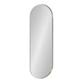 thumbnail image 1 of Kate and Laurel Rollo Modern Capsule Wall Mirror, 16 x 48, Silver, Decorative Full Length Oval Mirror for Wall, 1 of 7