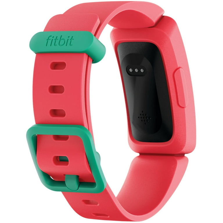 Fitbit Ace 2 Activity Tracker for Kids 6+, Watermelon/Teal Clasp,One Size