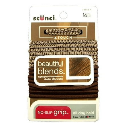 Scunci No-Slip Grip Ponytail Holders Beautiful Blends