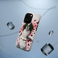 thumbnail image 5 of DistinctInk Tough Case for Apple iPhone 14 PRO (6.1" Screen), Compatible with MagSafe Charging - Valentine's Day Japanese Chin, 5 of 6