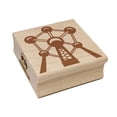 thumbnail image 1 of Atomium Museum Brussels Belgium Square Rubber Stamp Stamping Scrapbooking Crafting - Large 2.75in, 1 of 7