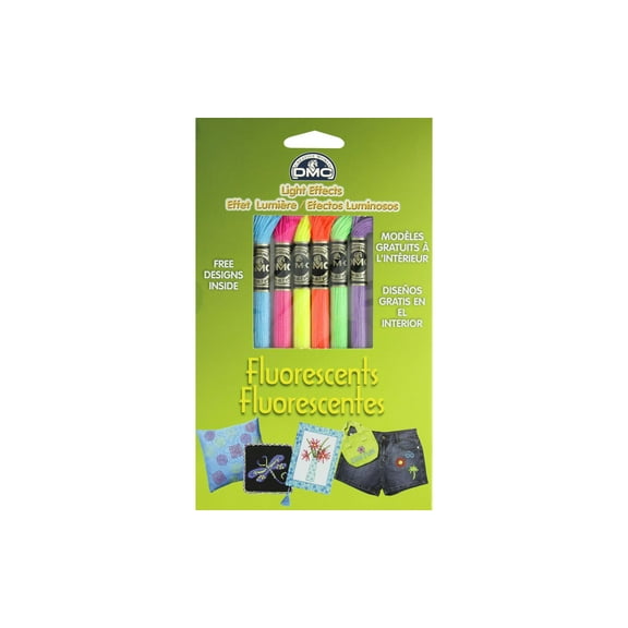 DMC Embroidery Floss Pack Light Effects Fluorescent