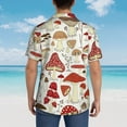 thumbnail image 6 of Kll Men'S Hawaiian Shirt Short Sleeve Button Down Beach Shirts-Cartoon Mushrooms, 6 of 8
