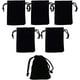 thumbnail image 1 of 50 Pcs 5 x 7cm Velvet Drawstring Bag, Small Jewelry Gift Display Packaging Bag, Candy Gift Bag, Party Holiday Gift Bag, Black, 1 of 4