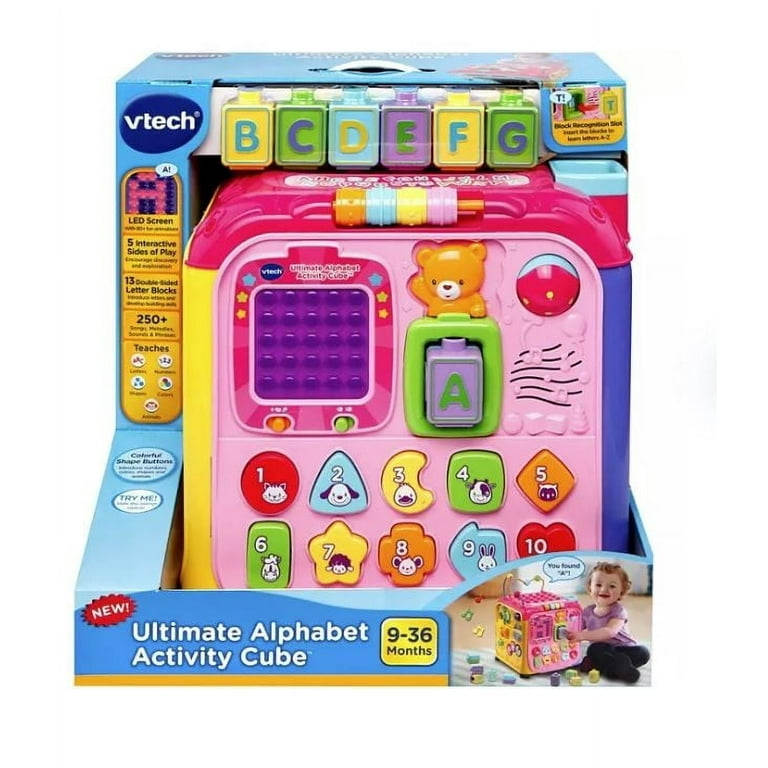 VTech Ultimate Alphabet Activity Cube - Pink - Walmart.com