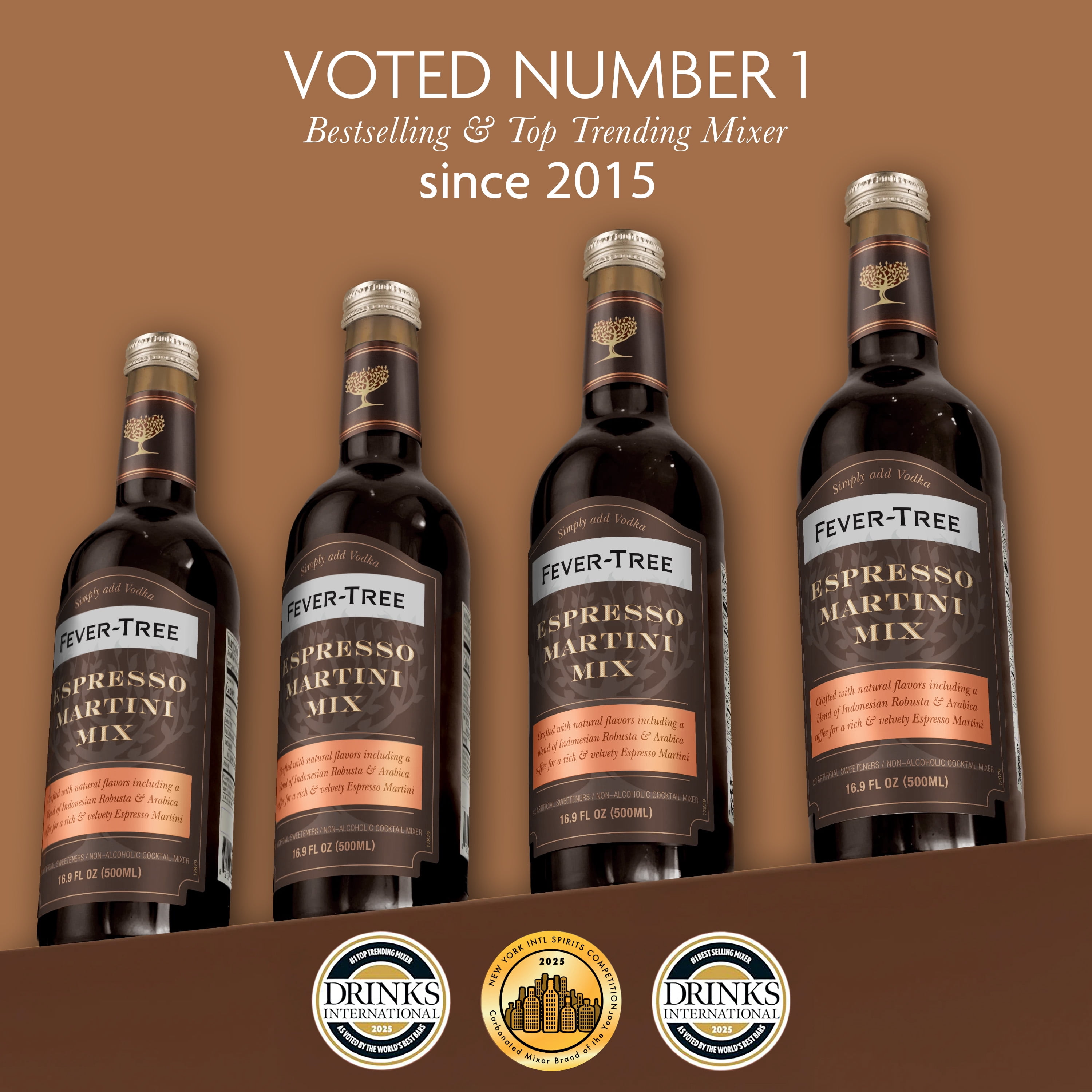 Fever-Tree Espresso Martini Mix 500ml Bottle with Vanilla for