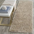 thumbnail image 4 of SAFAVIEH Malibu Marina Confetti Polyester Shag Area Rug, Natural, 7' x 7' Square, 4 of 11