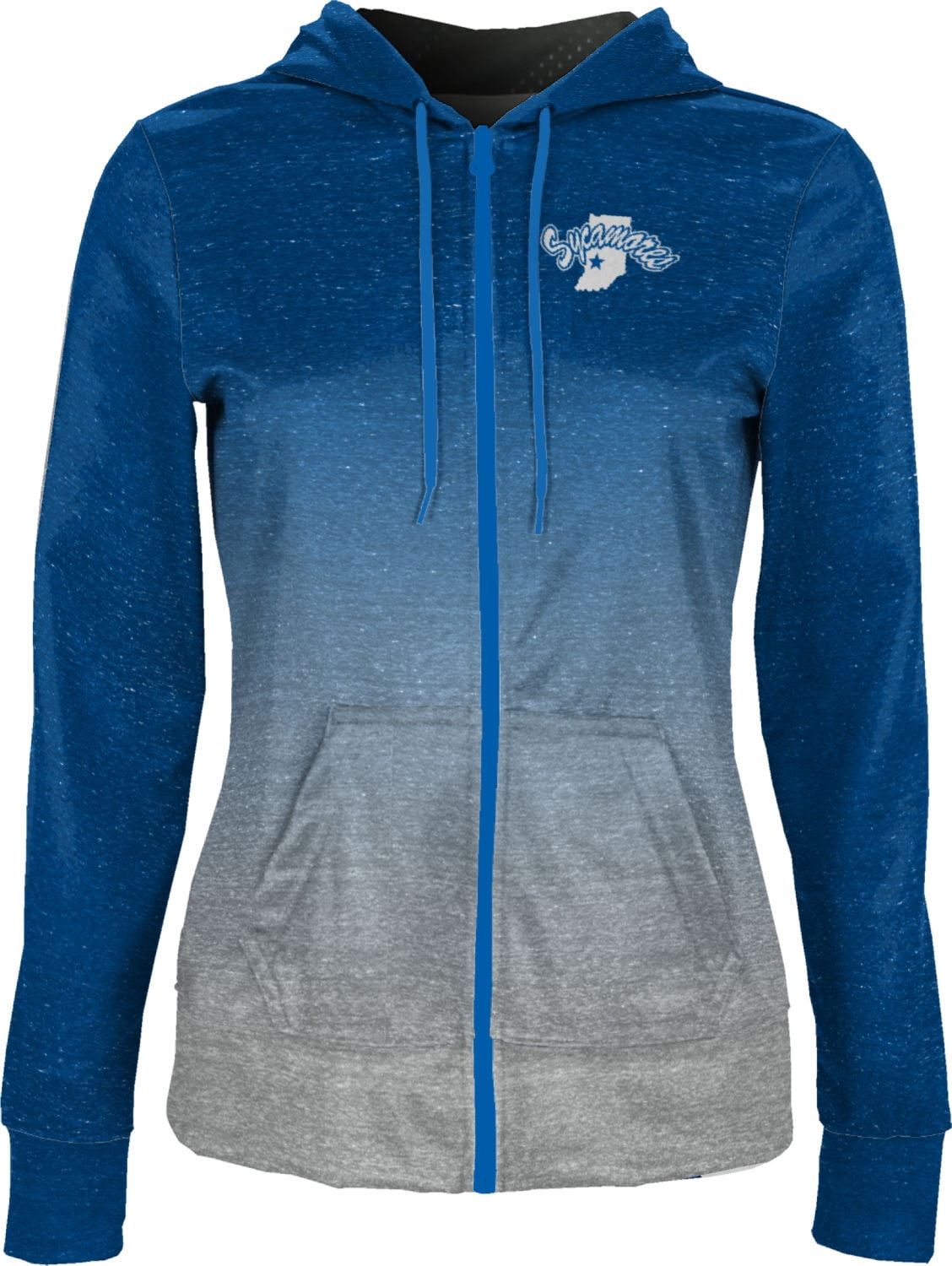 ProSphere Indiana University Mens Fullzip Hoodie Spray Over