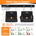 thumbnail image 7 of ABORON Heated Massage Stadium Seats for Bleachers Set of 2, Portable Bleacher Seat with Back Support Wide 21 Inch Stadium Chair, USB 3 Levels of Heat, 6 Reclining Positions, 7 of 7