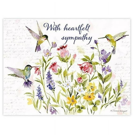Lang, Hummingbird Sympathy Assorted Boxed Note Cards