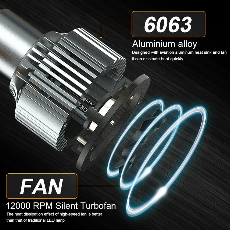 6X Combo 9005 9006 H11 LED Headlght + Fog Lght Bulbs Hgh Low Beam Whte 6500K | eBay