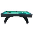 thumbnail image 4 of 7ft Billiard Table with Black & Green Finish - MDF Game Room Table for Adults & Family, Home, Living Room or Basement, Includes Cue Sticks & Balls, 4 of 9