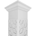 thumbnail image 4 of Ekena Millwork 10"W x 8'H Craftsman Classic Square Non-Tapered Pueblo Fretwork Column w/ Crown Capital & Crown Base, 4 of 8