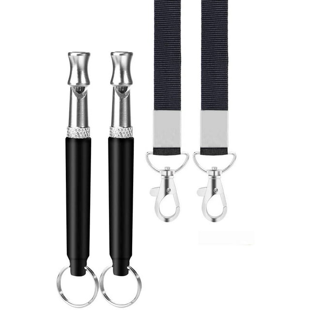 SPRING PARK Dog Whistles, Ultrasonic Dog Whistles to Stop Barking with Adjustable Pitch Silent Ultrasound Dog Training Whistles with Lanyard for Pet Dog Training