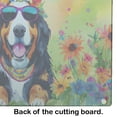 thumbnail image 2 of Bernese Mountain Dog Hippie Dawg Glass Cutting Board Large 12 in x 15 in, 2 of 5