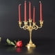 thumbnail image 4 of Candelabro simple para mesa de bar retro de metal, dorado, plateado y cobre para bodas, decoración romántica para bodas, 4 of 6