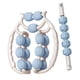 thumbnail image 1 of Masajeador de piernas con rodillo, herramienta de masaje portátil de 15 puntos para fitness azul blanco, 1 of 9