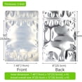 thumbnail image 2 of 100 Pack 8 x 12 Inch Stand Up Pouch Bags Zipper Mylar Bags Clear Front with  Foil    Storage Bags for Multipurpose with Gusset Bottom(5.5mil Thickness), 2 of 6