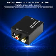 Opolski RCA L/R 3.5mm Digital Optical Coaxial Toslink to Analog Audio Converter Adapter