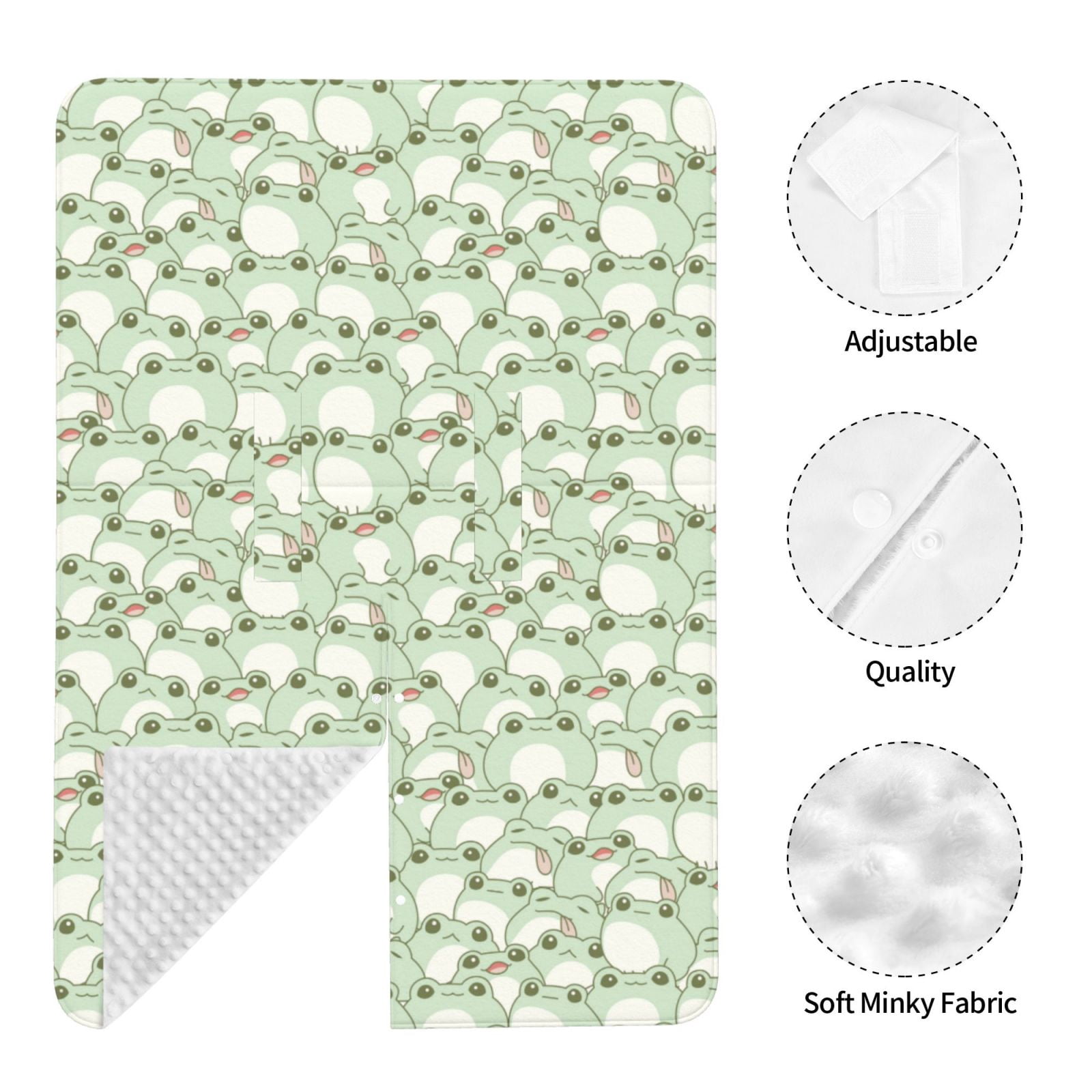 Naloa Cute Frog Baby Car Seat Cover, Breathable Baby Carrier Cover, Multiuse Baby Carrier Cover & Nursing Breastfeeding Cover