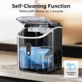 thumbnail image 4 of Philergo Nugget Countertop Ice Maker, Chewable Pellet Ice Machine with Self-Cleaning for Home Kitchen, 35lbs/24Hrs, Black, 4 of 8