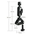thumbnail image 3 of Camera Mount Clamp Mount Bicycle Handlebar Adapter Mount with Dual 360°Rotatable Ball Head with GoPro Adapter Fixed Screw Phone Clip Compatible with Phone GoPro 12/11/10/9/8/7 and Other Action Cameras, 3 of 8