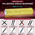 thumbnail image 2 of HAHDAXIA Yellow Rhinestones Microphone Handle Sleeve, Bling Skin Crystal Cover for Microphone Accessories, Rhinestones Mic Handle Cover for Beta58 SM58 Beta87A Wireless Handheld (Mic Not Incl, 2 of 7
