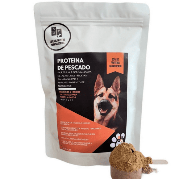 Proteína de Pescado SPM Superalimentos Para Mascotas 500 gramos