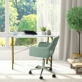 thumbnail image 5 of Teamson Home 40" Bella Home Office Desk with Faux Marble Top and Brass Frame, Faux Marble/Brass, 5 of 10
