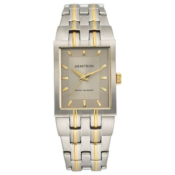 Armitron Men's Two Tone Tank Dial Casual Watch
