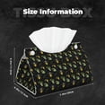 thumbnail image 5 of Salouo Bee Floral Pattern Long Tissue Box Cover Rectangular–Plus Size Tissue Box Holder Modern LeatheLarge Tissue Holder for Bathroom Car & Office Decor, 5 of 7